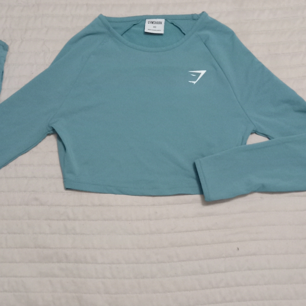 GYMSHARK e Long Sleeve Crop  Shirt